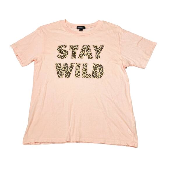 NEW Wildfox T-Shirt "Stay Wild" Size M - Picture 2 of 4